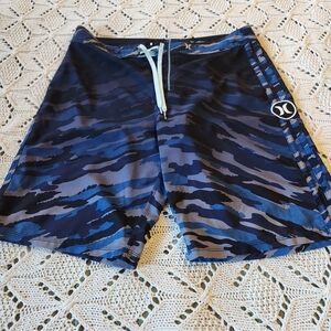 Hurley Phantom Men's Blue Camo Swim Shorts